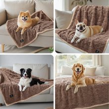 Load image into Gallery viewer, Reversible Sherpa Fleece Waterproof Pet Blanket Khaki