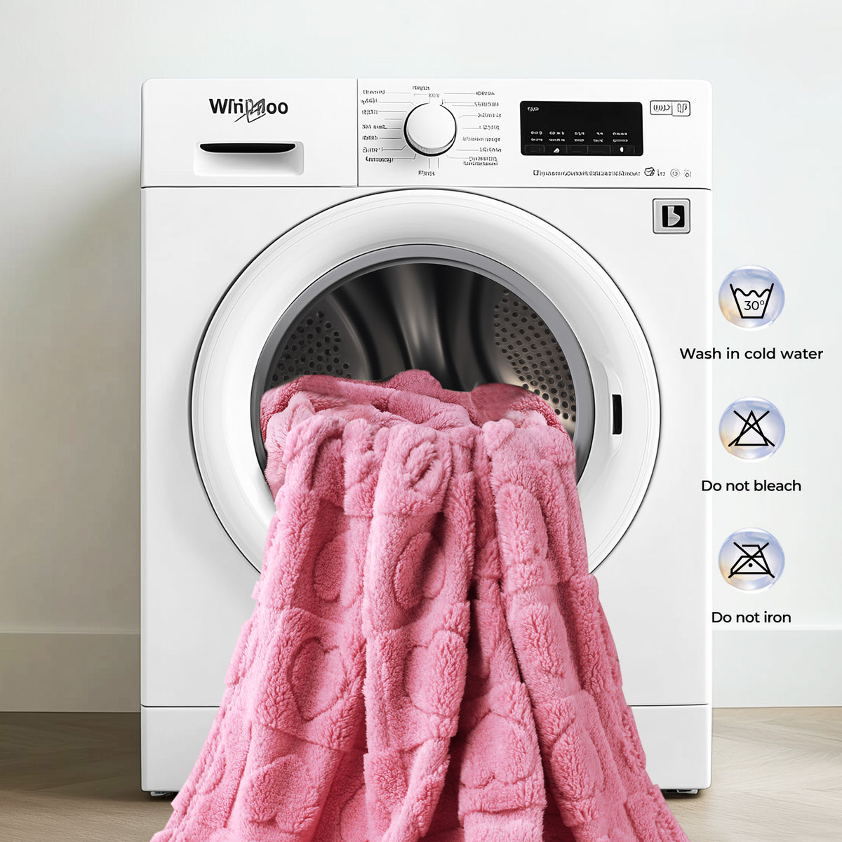 Washable Pet Blanket for Cat and Dog Pink