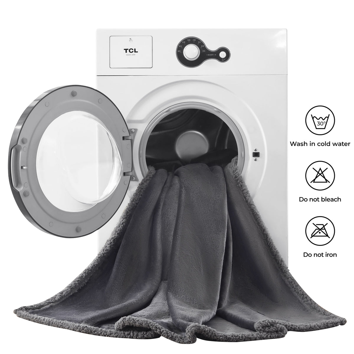 Waterproof Dog Blankets for Dog & Cat Dark Gray