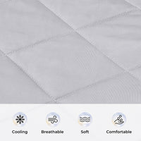 Cooling Blanket for Dogs Calming Pad Light Grey
