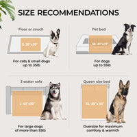 Waterproof Pet Blanket for Dog on Bed Blue/Navy
