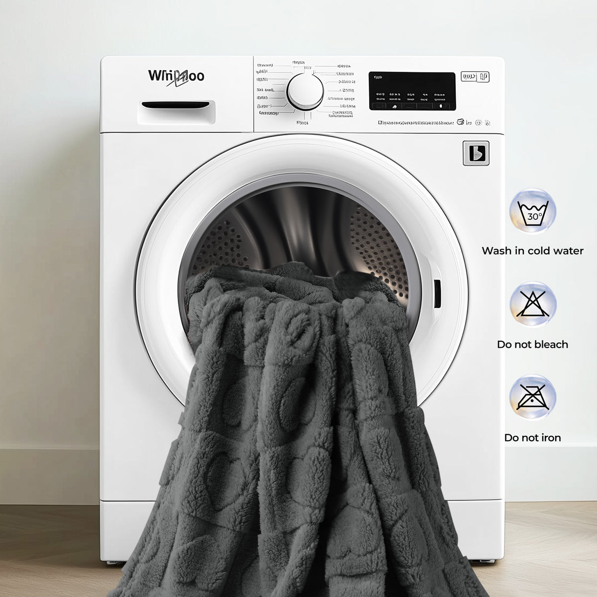 Washable Pet Blanket for Cat and Dog Grey