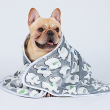 Load image into Gallery viewer, Premium Fleece Dog and Cat Blanket Dark Grey