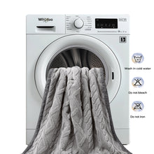 Load image into Gallery viewer, Reversible Sherpa Fleece Waterproof Pet Blanket Light Grey