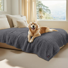 Load image into Gallery viewer, Waterproof Pet Blanket for Medium Large Dogs Soft Cat Sherpa Grey