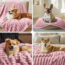 Load image into Gallery viewer, Washable Fleece Pet Blankets 1 Pack 3 for Dog | Cat Pink