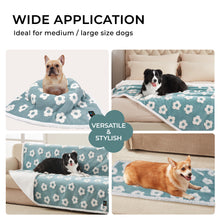 Load image into Gallery viewer, 3D Textured Flower Print Waterproof Pet Blanket Blue