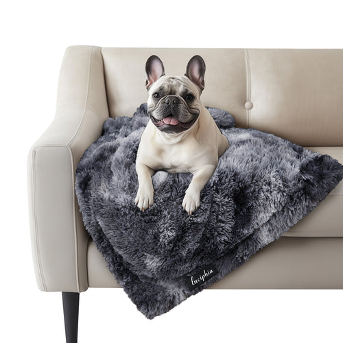 Large Waterproof Furniture Protector Pet Blankets for Pet Mist Tie-dye Grey
