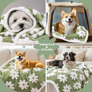Waterproof Leakproof Blanket for Dogs and Cats Green