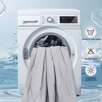 Cooling Blanket for Dogs Calming Pad Light Grey