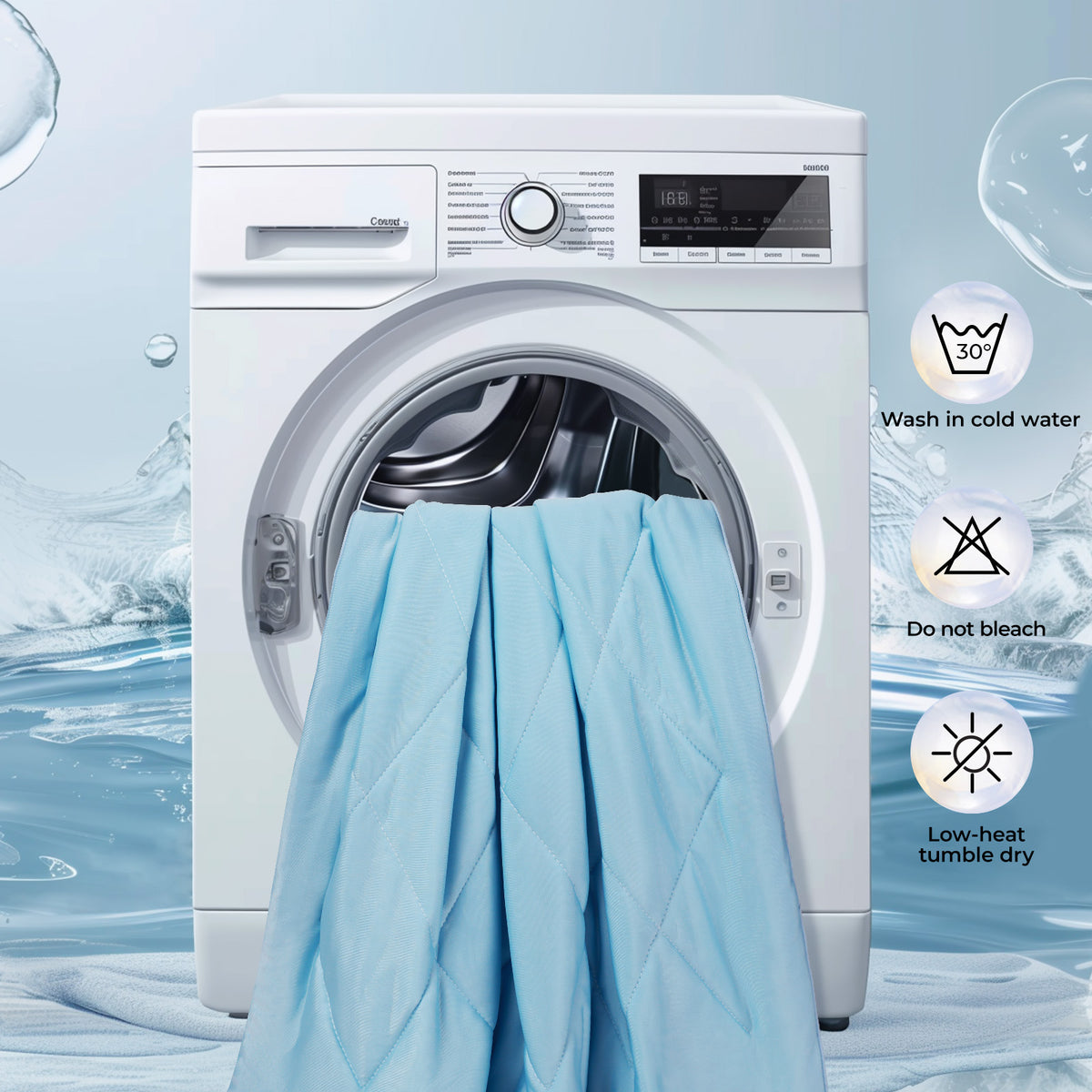 Cooling Blanket for Dogs Calming Pad Blue