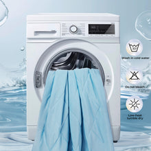 Load image into Gallery viewer, Washable Cooling Blanket for Pet Lightweight Calming Pad Blue
