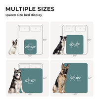 3D Textured Flower Print Waterproof Pet Blanket Blue