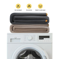 Waterproof Dog Blankets for Dog & Cat Khaki+Beige