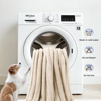 3 Pack Washable Fleece Pet Blankets Beige/Pink/Grey