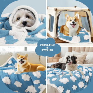 Waterproof Pet Blanket for Dogs and Cats Blue