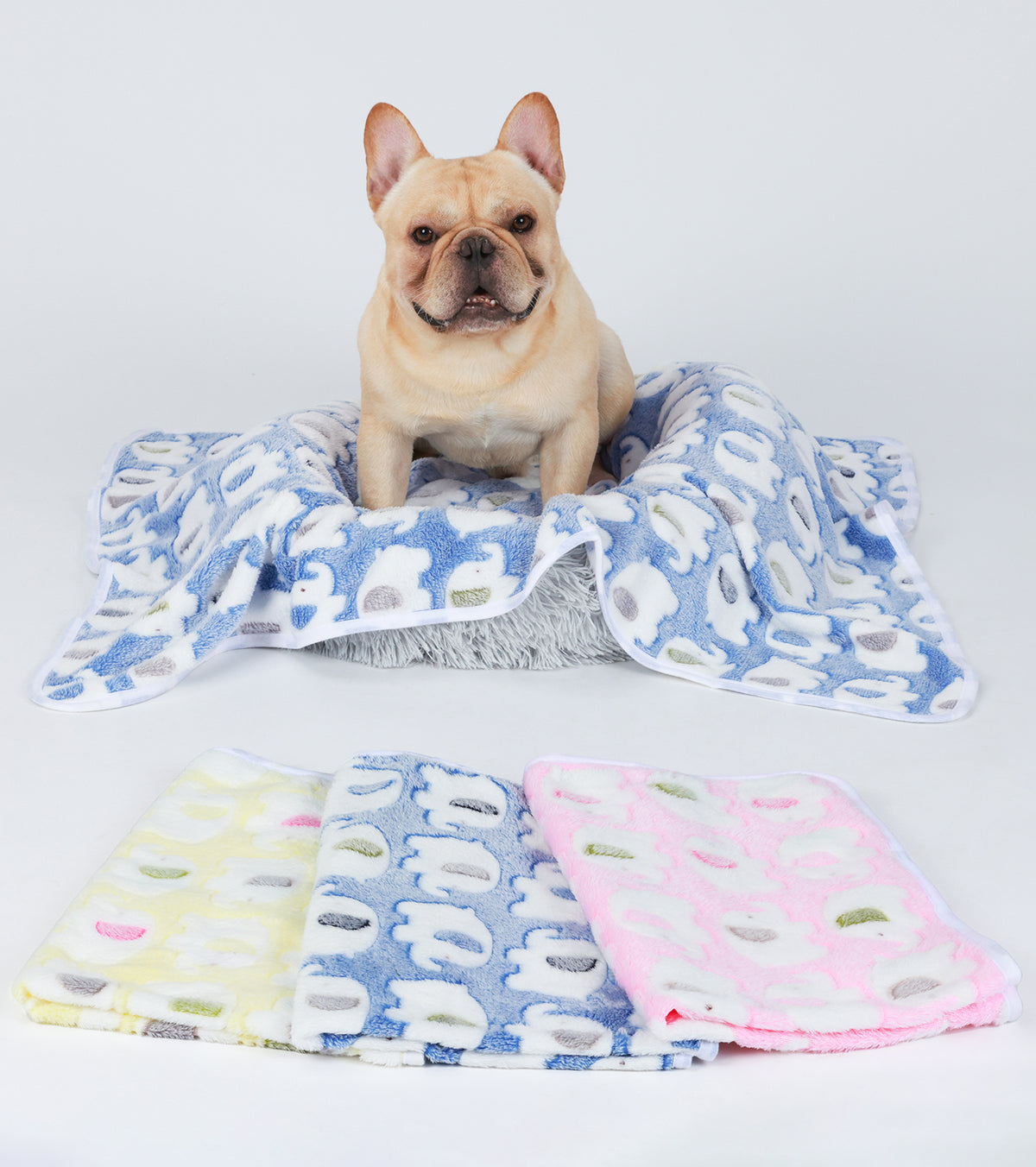 1 Pack 3 Premium Fleece Dog and Cat Blanket