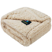 Waterproof Pet Blanket for Dog on Bed Beige
