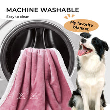 Load image into Gallery viewer, Reversible Waterproof Blanket for Large Dogs Pink White