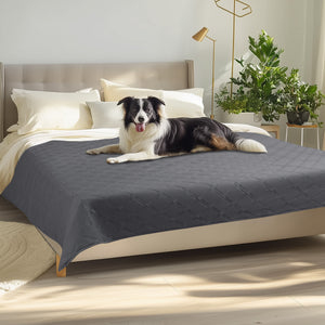 Waterproof Couch Cover Blanket for Dogs Grey