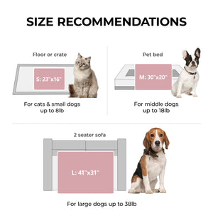 Washable Fleece Pet Blankets 1 Pack 3 for Dog | Cat Pink