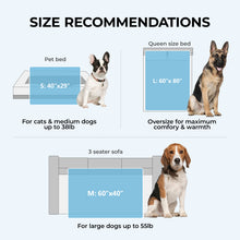 Load image into Gallery viewer, Washable Cooling Blanket for Pet Lightweight Calming Pad Blue