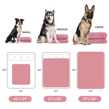Load image into Gallery viewer, Heart Jacquard Waterproof Pet Blanket Pink