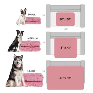 Washable Pet Blanket for Cat and Dog Pink