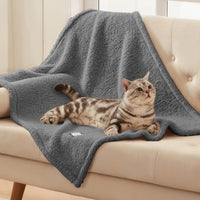 Soft Sherpa Dog Blanket for Dog Puppy Cat Grey