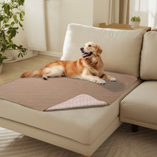 Load image into Gallery viewer, Waterproof Couch Cover Blanket for Dogs Light Brown &amp; Khaki