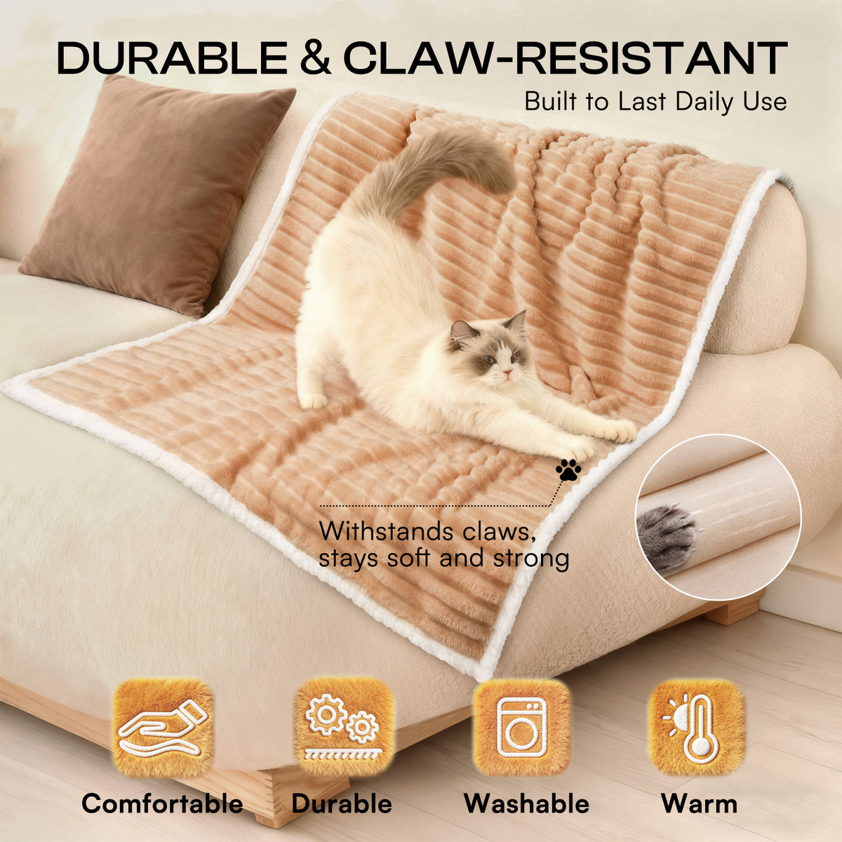 ultra-soft-calming-cut-pile-flannel-waterproof-pet-blanket-for-dogs-and-cats#color_camel