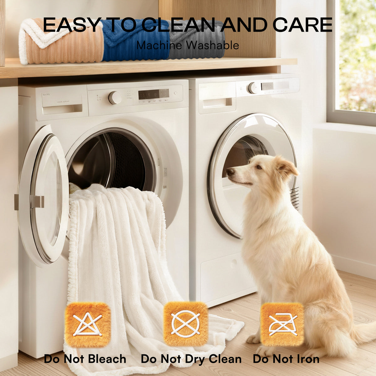 ultra-soft-calming-cut-pile-flannel-waterproof-pet-blanket-for-dogs-and-cats#color_beige