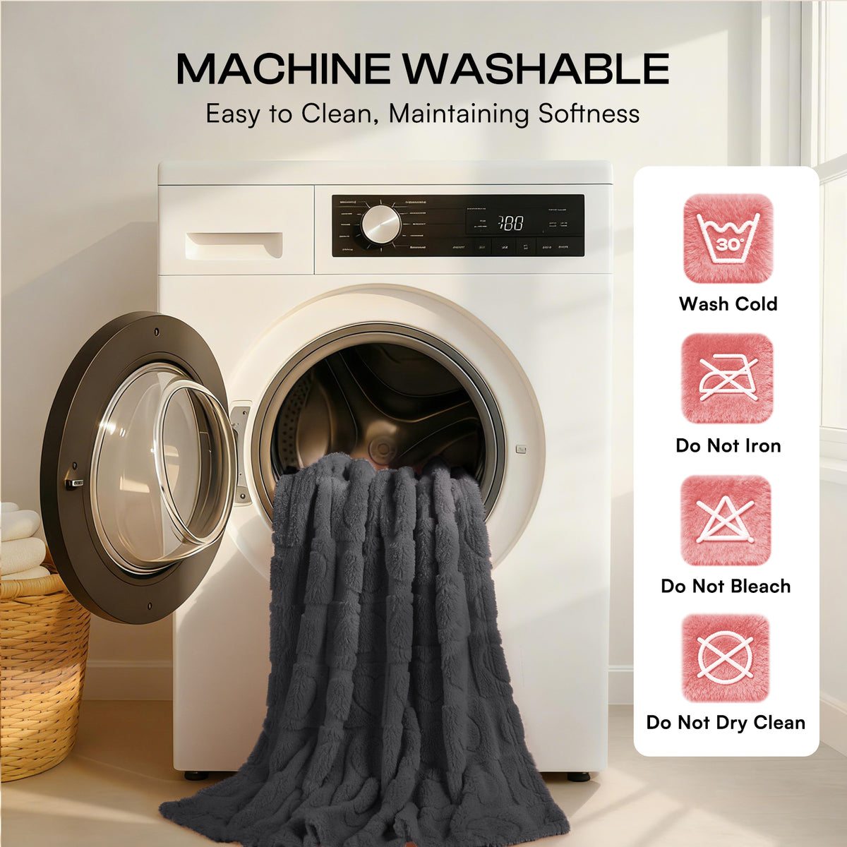 2-Pack Soft Premium Fleece Cozy Calming Pet Blankets for Dogs & Cats