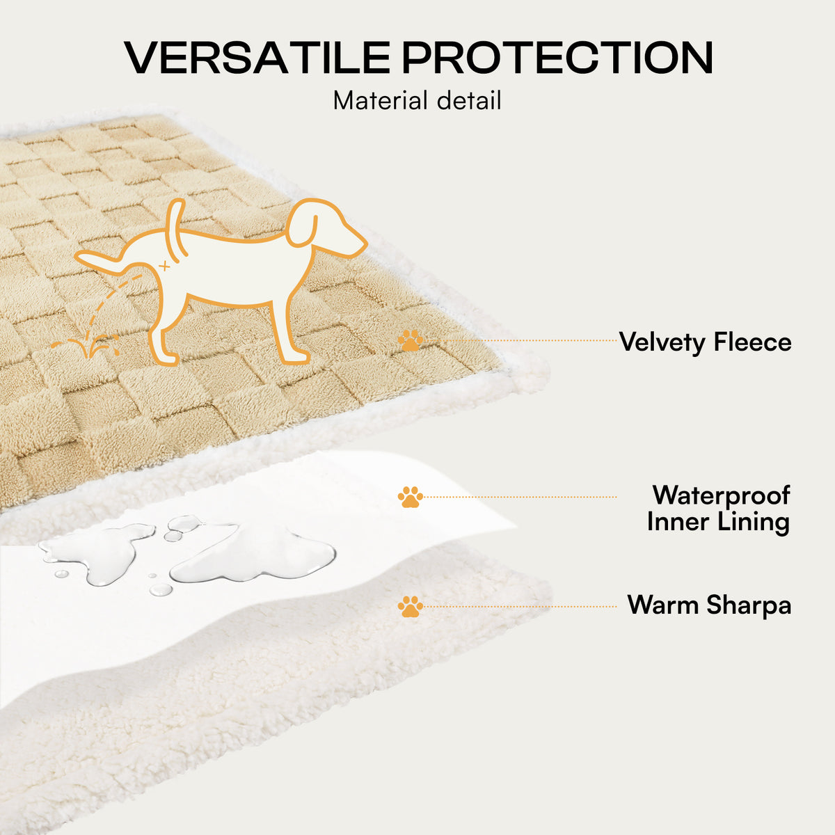 Reversible 3D Jacquard Soft Waterproof Pet Blanket for Large Dogs and Cats