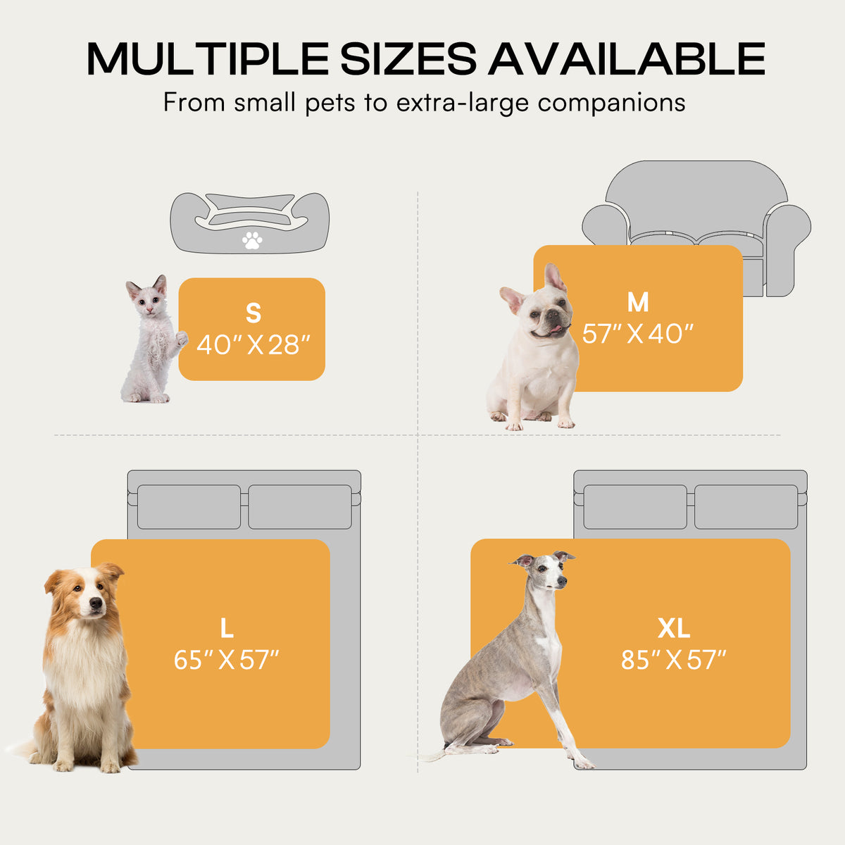 Reversible 3D Jacquard Soft Waterproof Pet Blanket for Large Dogs and Cats