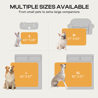 Reversible 3D Jacquard Soft Waterproof Pet Blanket for Large Dogs and Cats