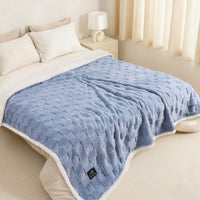 Reversible 3D Jacquard Soft Waterproof Pet Blanket for Large Dogs and Cats