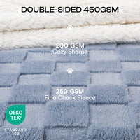 Reversible 3D Jacquard Soft Waterproof Pet Blanket for Large Dogs and Cats