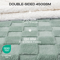 Reversible 3D Jacquard Soft Waterproof Pet Blanket for Large Dogs and Cats