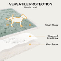 Reversible 3D Jacquard Soft Waterproof Pet Blanket for Large Dogs and Cats