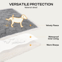 Reversible 3D Jacquard Soft Waterproof Pet Blanket for Large Dogs and Cats