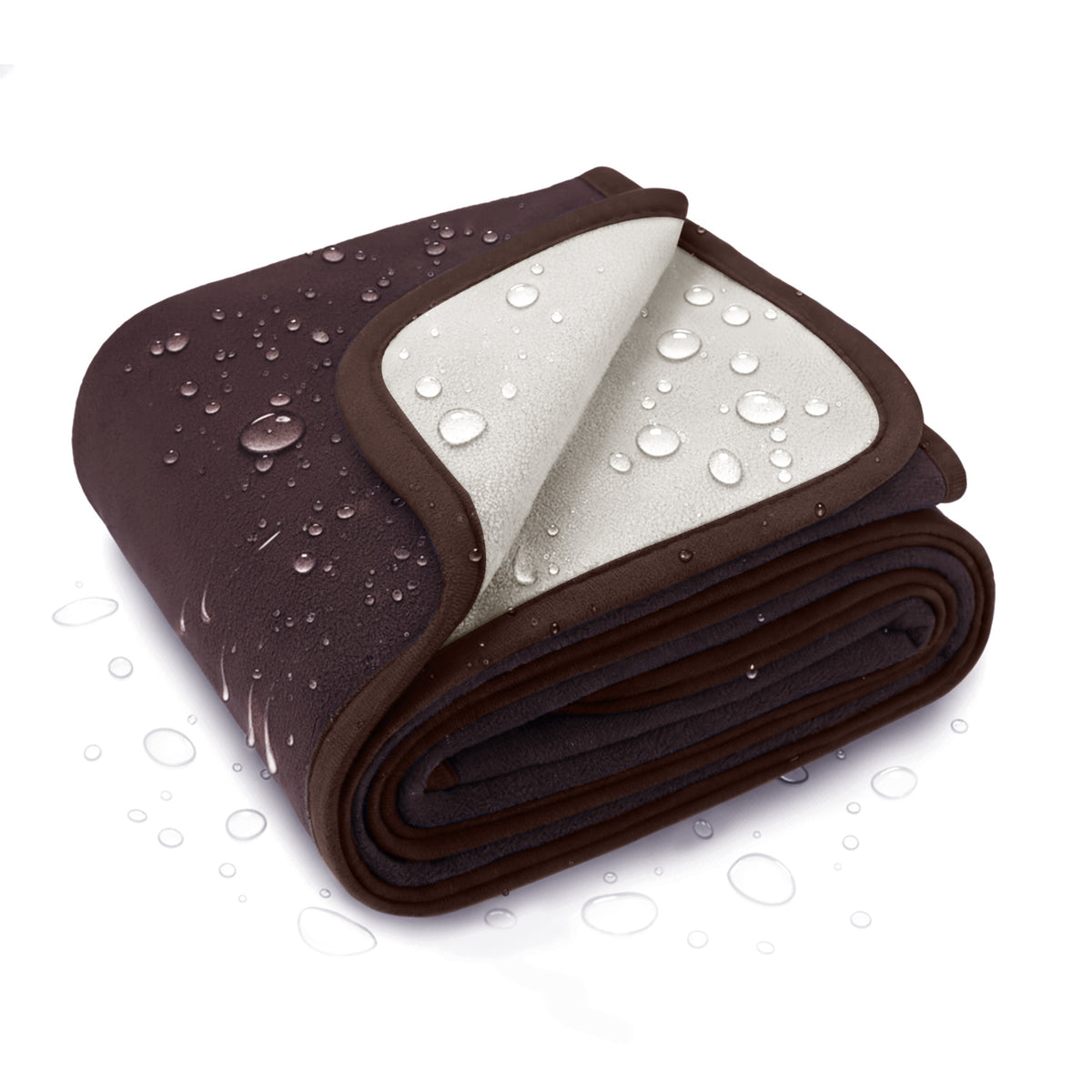 Soft Polar Fleece Waterproof Pet Blanket for Medium Large Dogs
