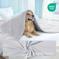 Pet Washable Soft Breathable Self-Cooling Blanket for Sofa Crate Bed