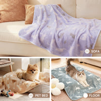 1 Pack 3 Small Pet Blanket Paw Printed Throw