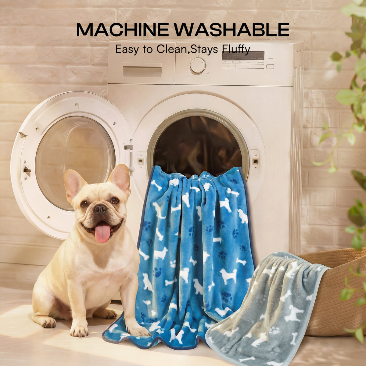 1 Pack 3 Small Pet Blanket Paw Printed Throw