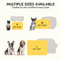 1 Pack 6 Fleece Dog Blanket Crate Paw Printed