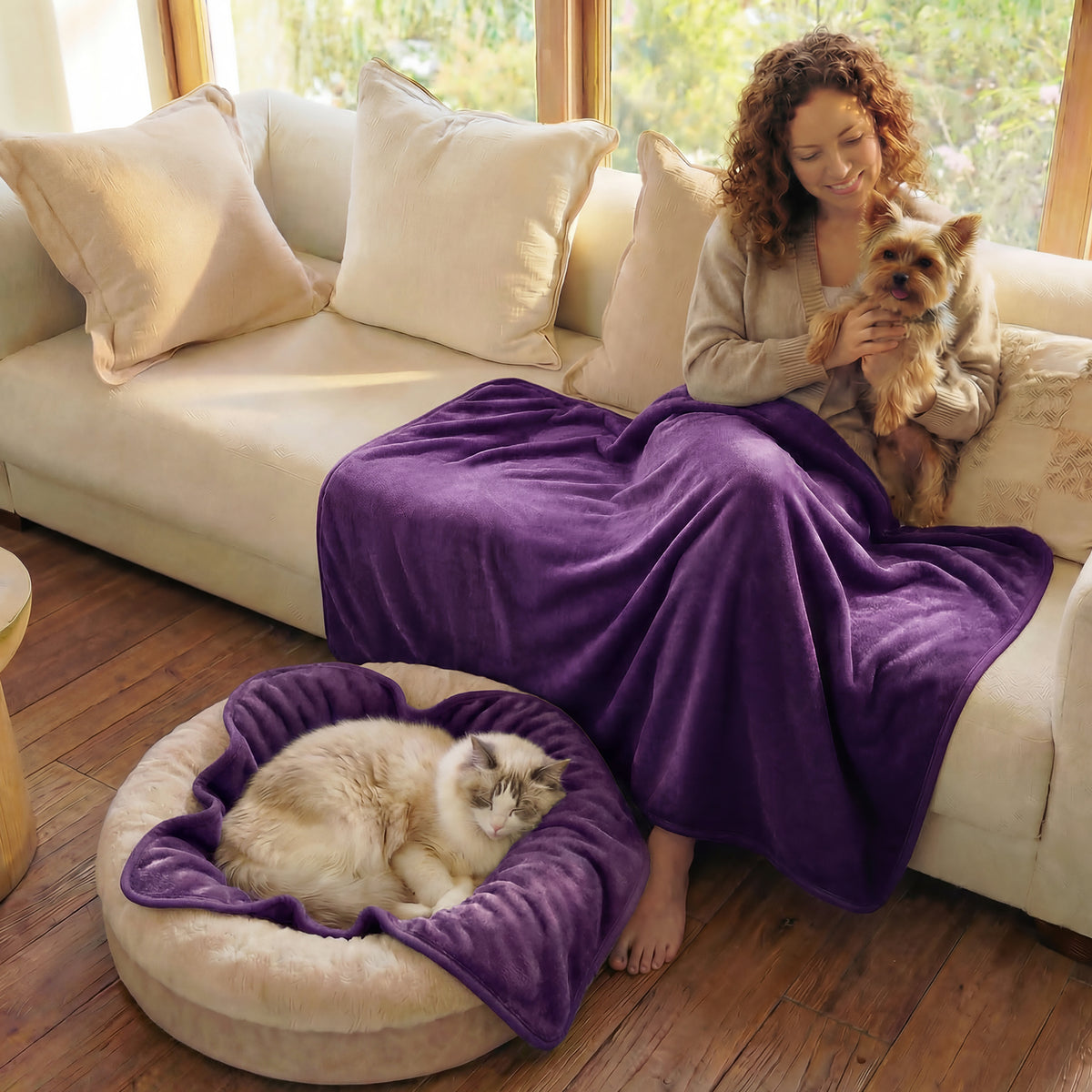 soft-sherpa-fleece-puppy-reversible-waterproof-blanket-for-large-dogs#color_dark-purple