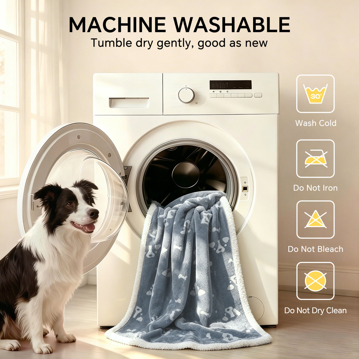 Waterproof Dog & Cat Blanket for Couch Sofa Bed