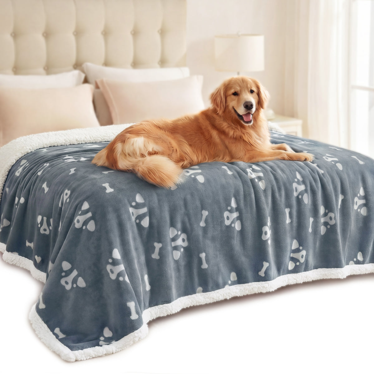 Waterproof Dog & Cat Blanket for Couch Sofa Bed