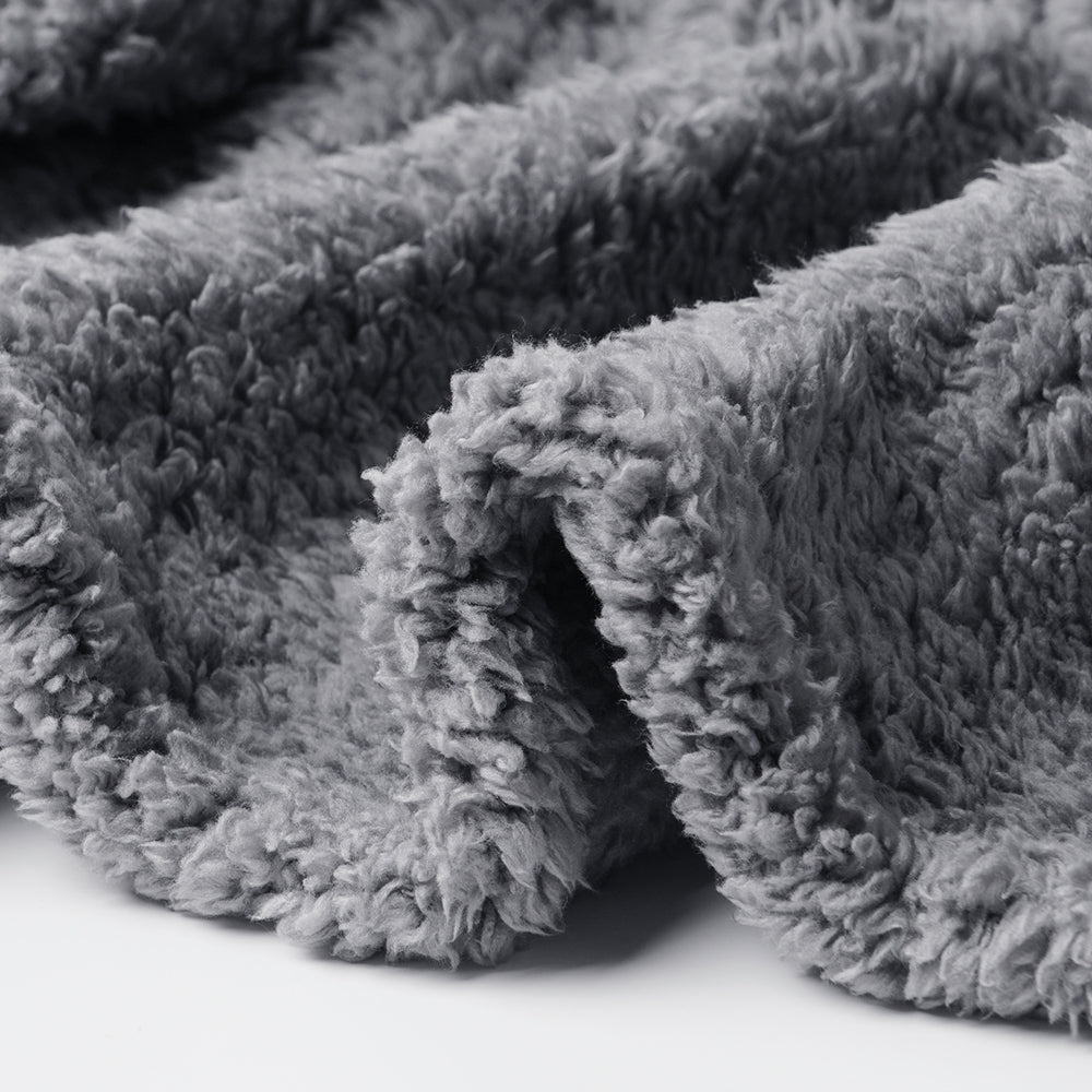 Soft Sherpa Dog Blanket for Dog Puppy Cat Beige/Black/Grey